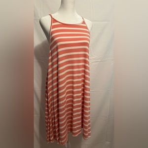 Pink stripped sun dress
